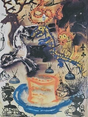 Salvador Dali canvas print Alice in Wonderland 10/13 30x40cms